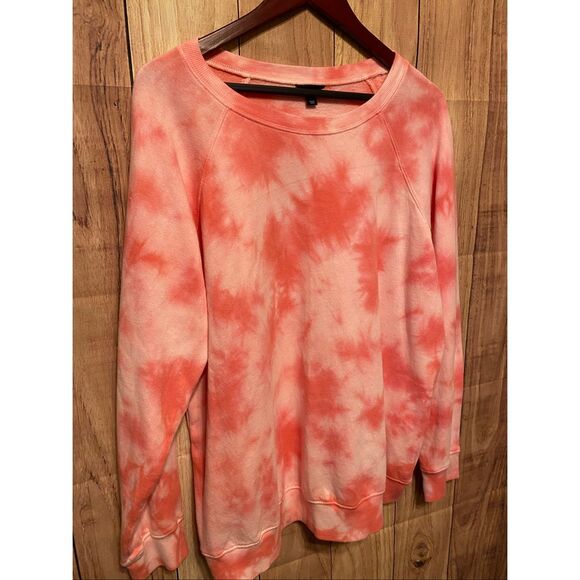 Torrid size 1 pink tie dye plus size women’s sweatshirt - Picture 2 of 7